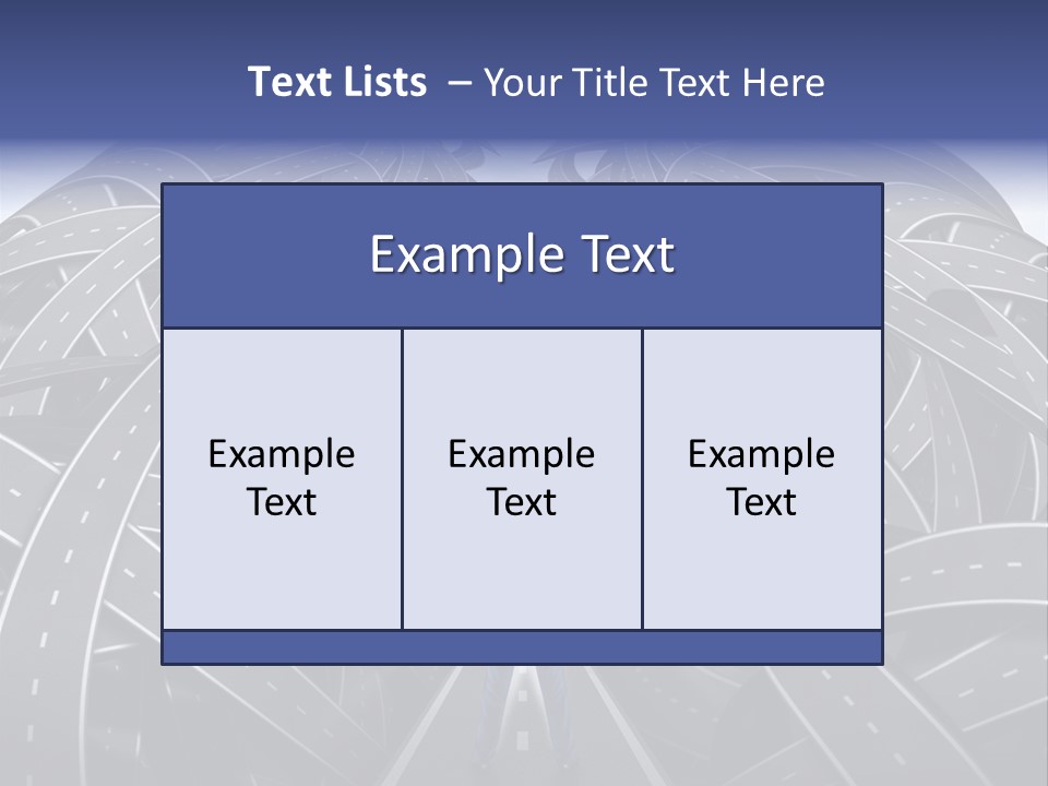 Ceo Highways Belief PowerPoint Template