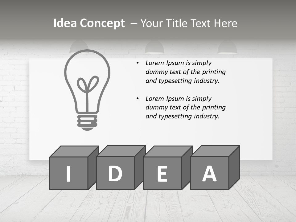 Design Rough Gray PowerPoint Template