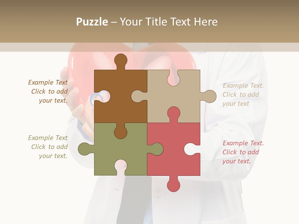 Cheerful Employee Doctor PowerPoint Template