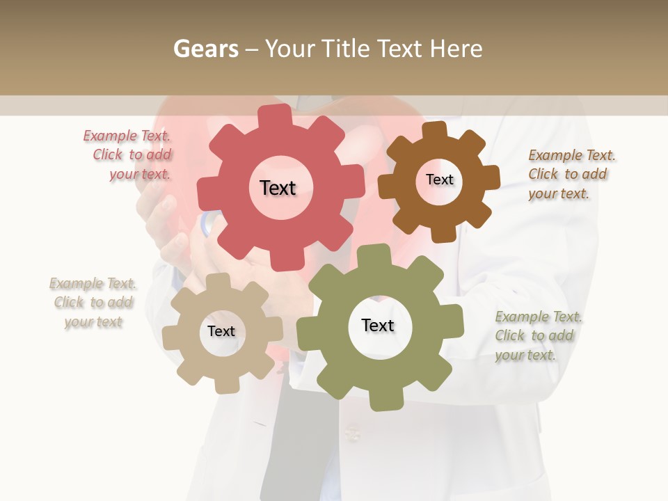 Cheerful Employee Doctor PowerPoint Template