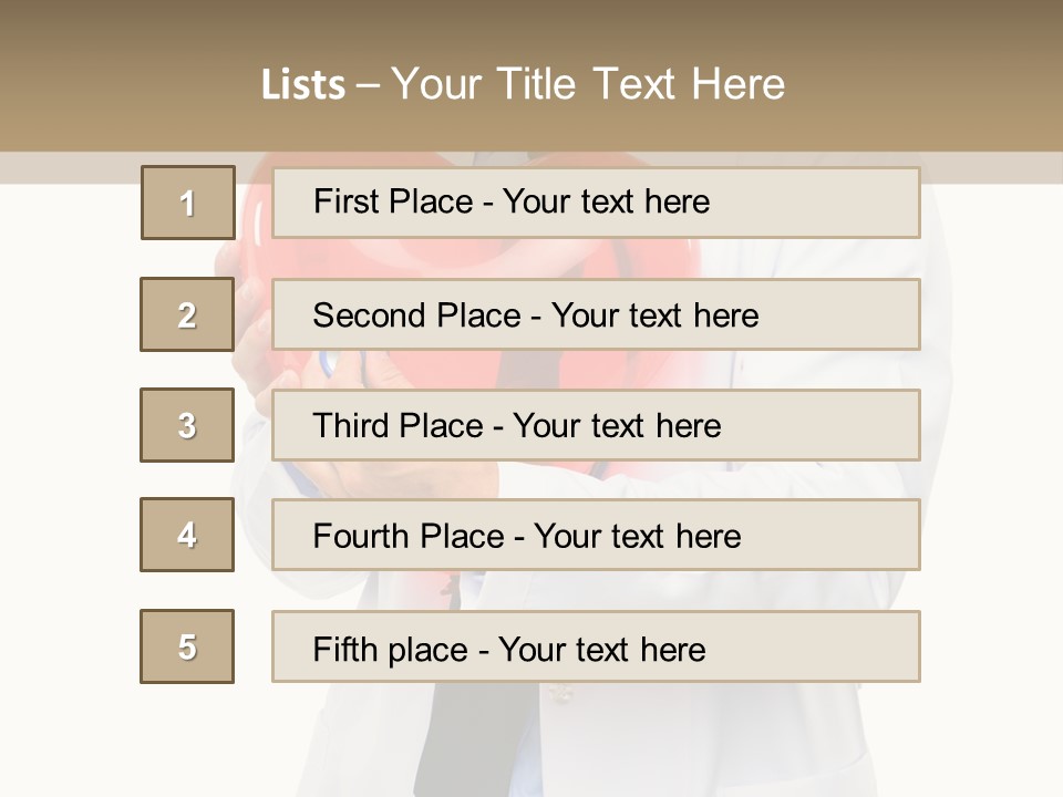 Cheerful Employee Doctor PowerPoint Template