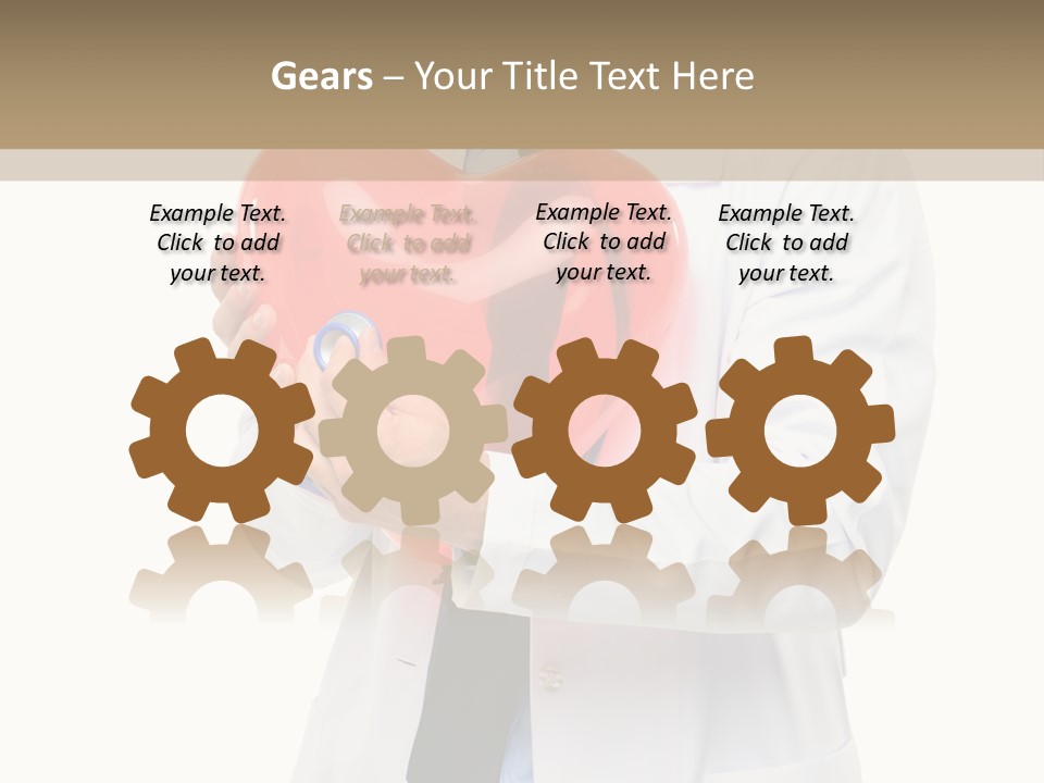 Cheerful Employee Doctor PowerPoint Template