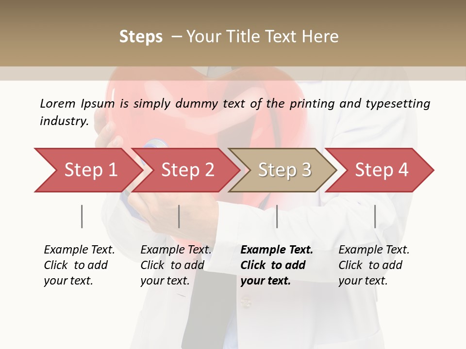 Cheerful Employee Doctor PowerPoint Template