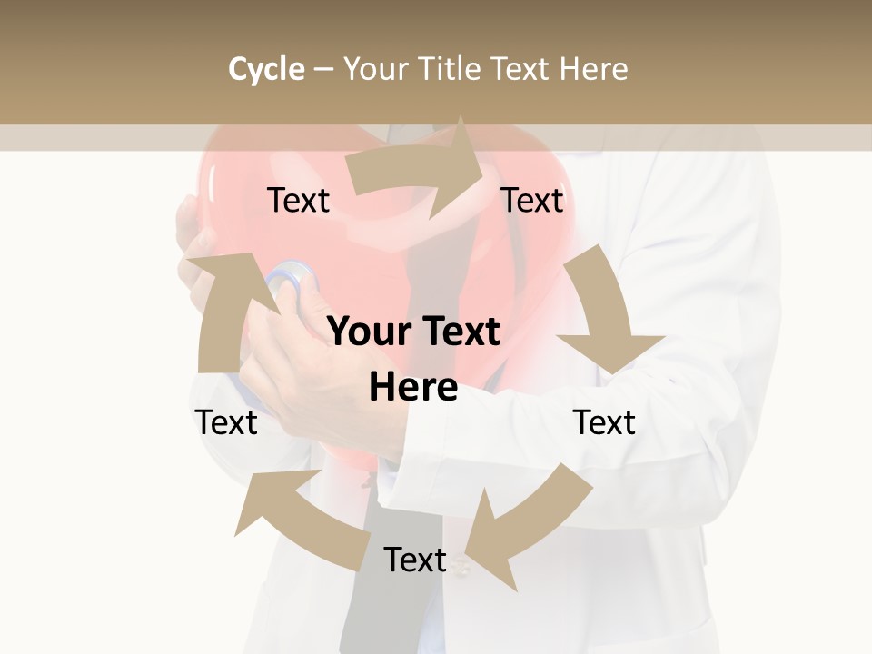 Cheerful Employee Doctor PowerPoint Template