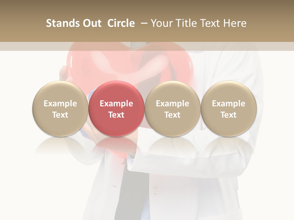 Cheerful Employee Doctor PowerPoint Template