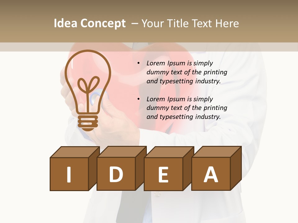 Cheerful Employee Doctor PowerPoint Template