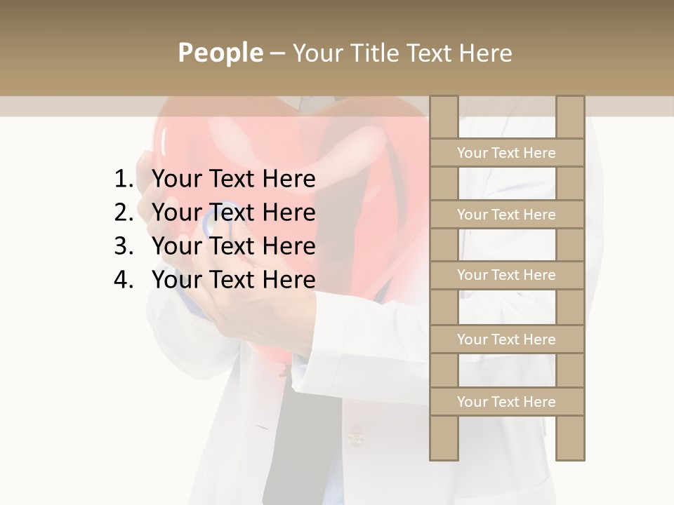 Cheerful Employee Doctor PowerPoint Template