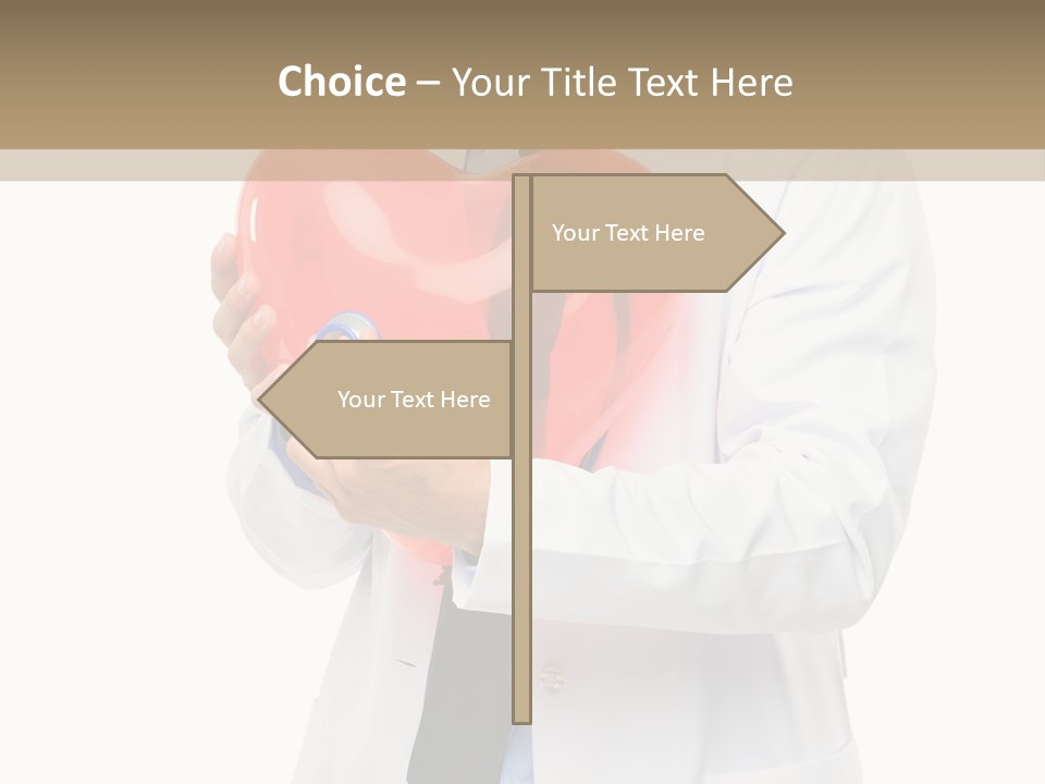 Cheerful Employee Doctor PowerPoint Template