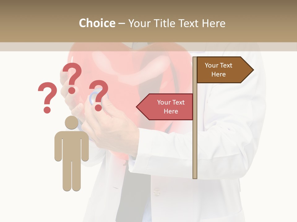 Cheerful Employee Doctor PowerPoint Template