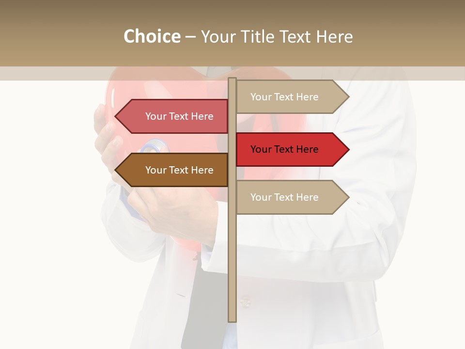 Cheerful Employee Doctor PowerPoint Template