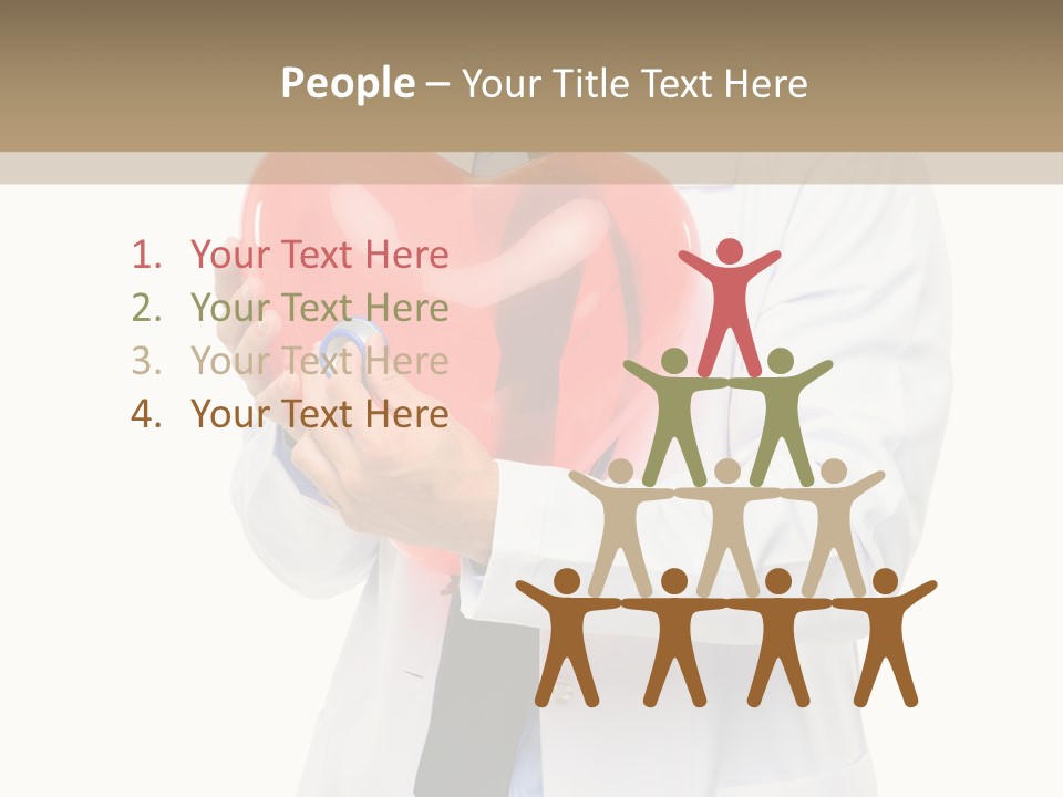 Cheerful Employee Doctor PowerPoint Template