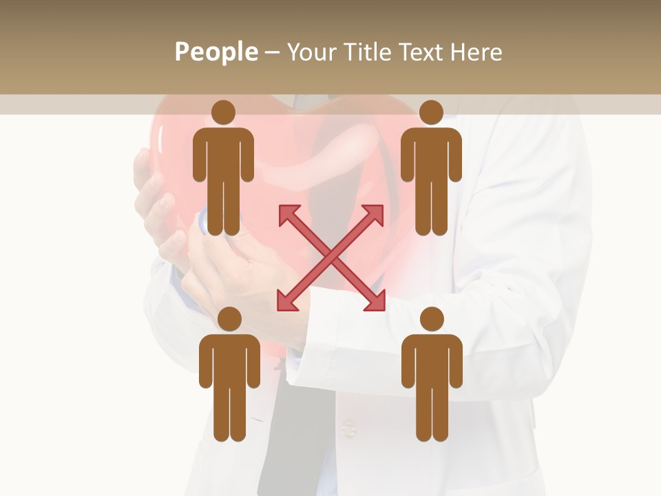Cheerful Employee Doctor PowerPoint Template