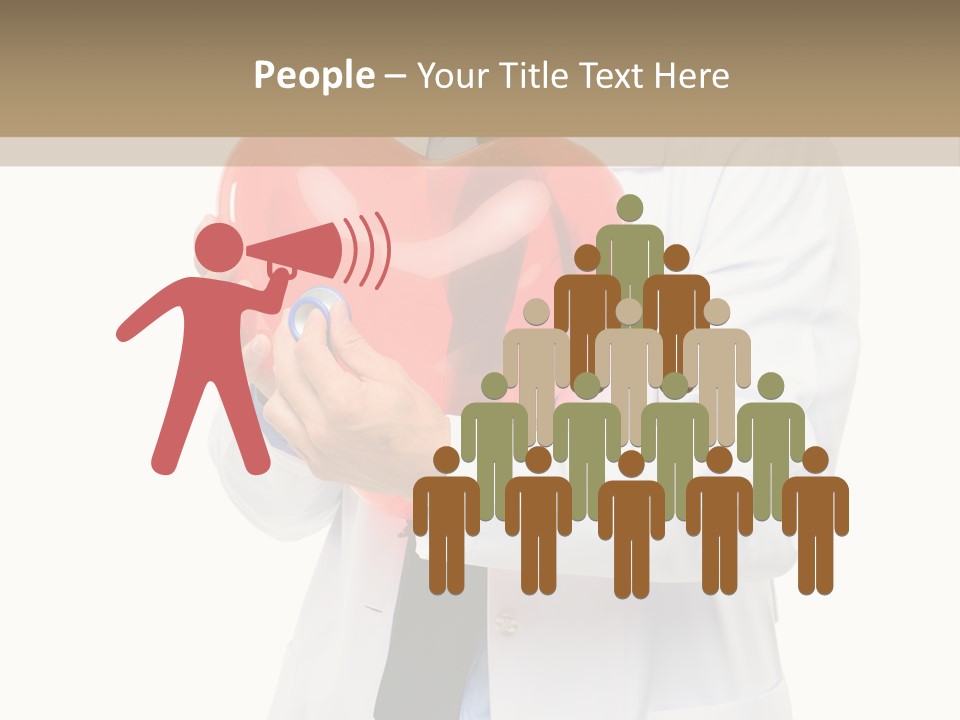 Cheerful Employee Doctor PowerPoint Template