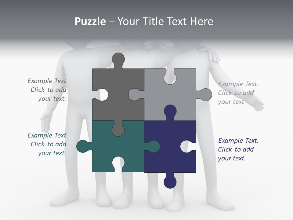 Illustration Emotion Team PowerPoint Template