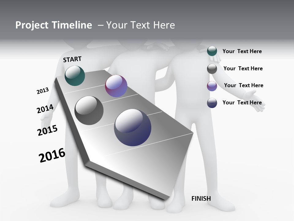 Illustration Emotion Team PowerPoint Template