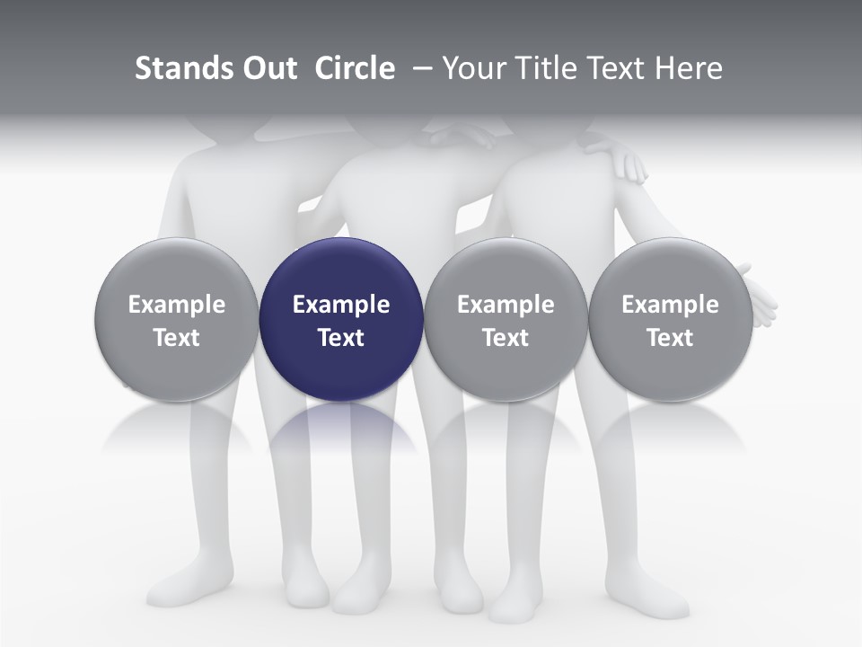 Illustration Emotion Team PowerPoint Template