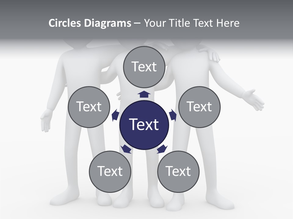 Illustration Emotion Team PowerPoint Template