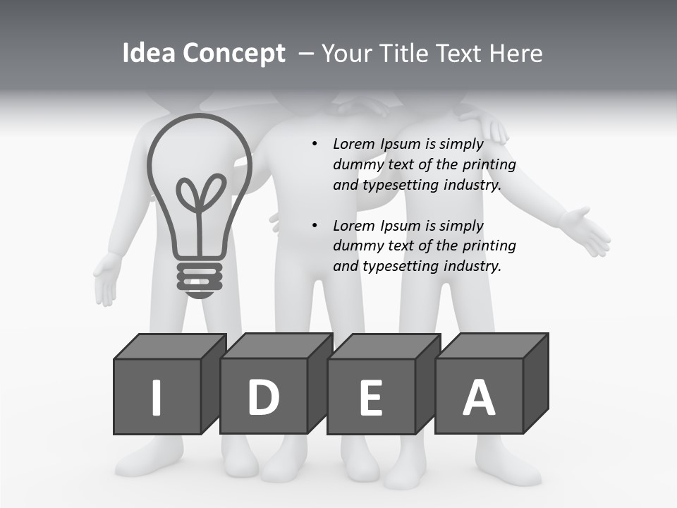 Illustration Emotion Team PowerPoint Template