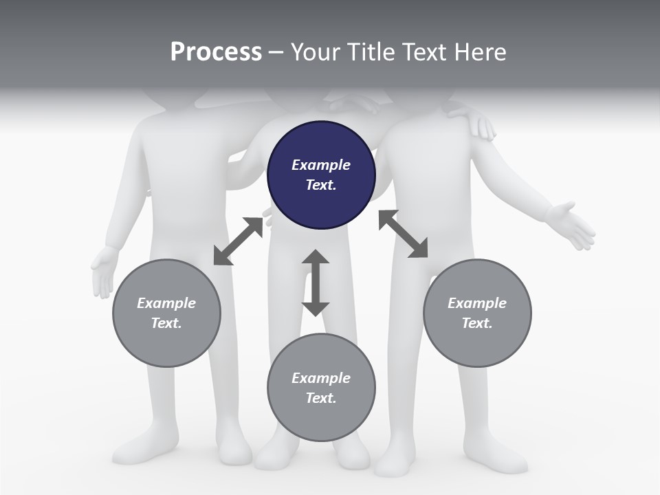 Illustration Emotion Team PowerPoint Template