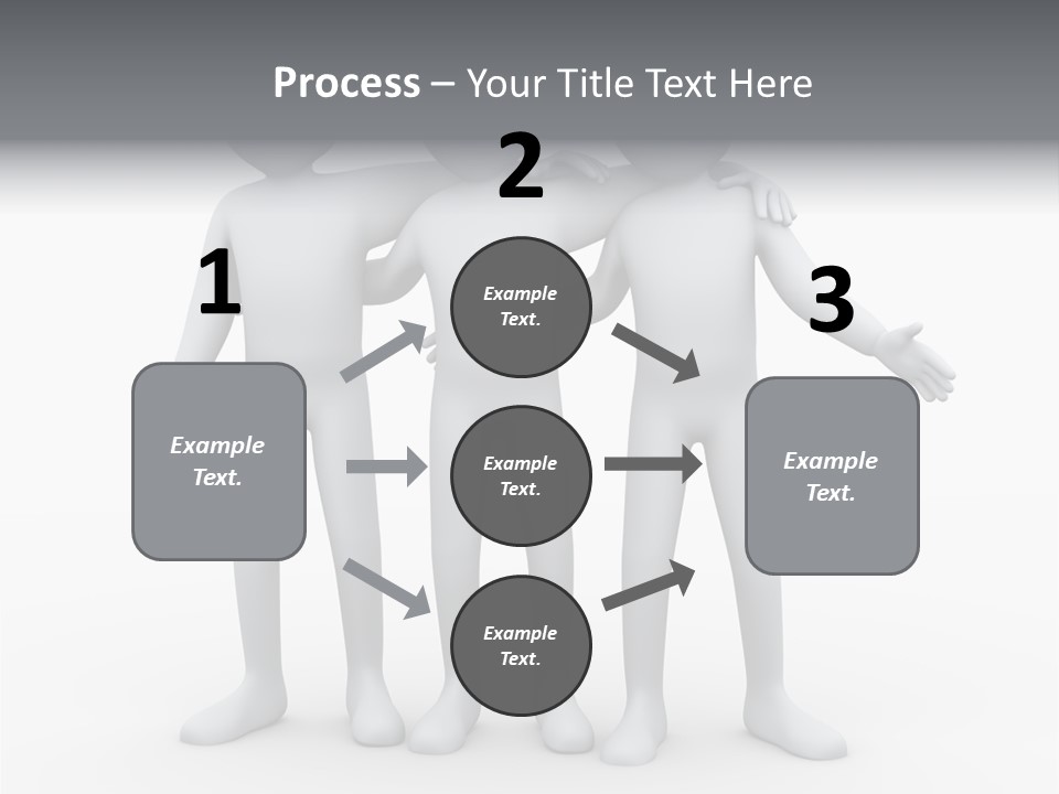 Illustration Emotion Team PowerPoint Template