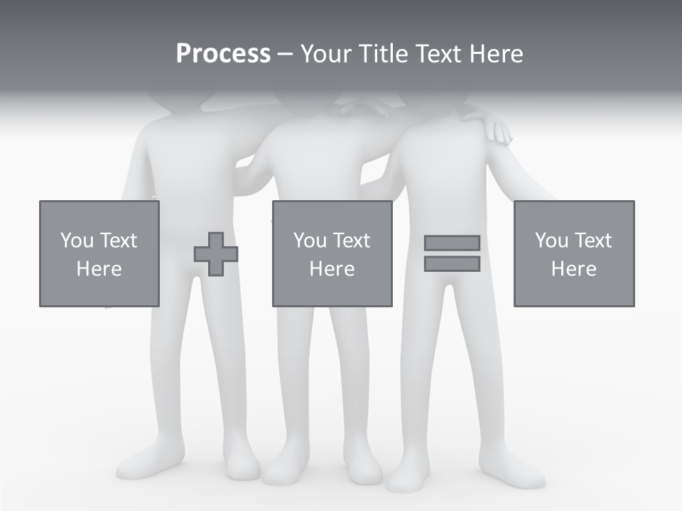 Illustration Emotion Team PowerPoint Template