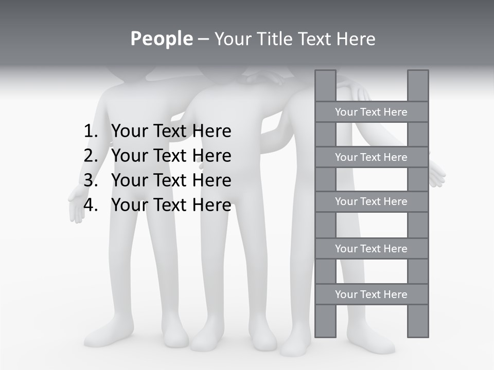 Illustration Emotion Team PowerPoint Template