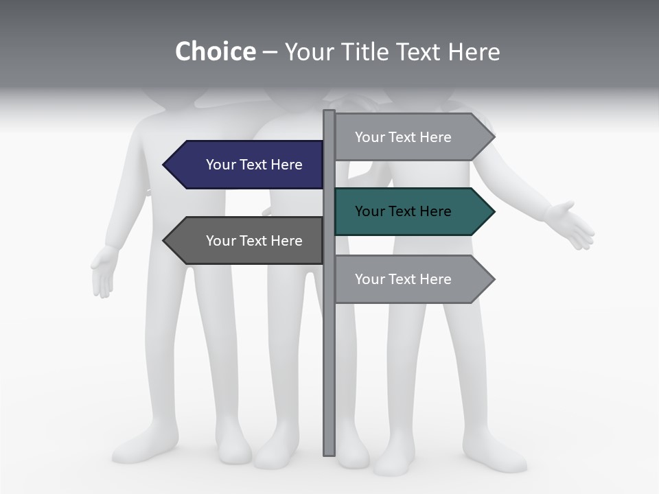 Illustration Emotion Team PowerPoint Template