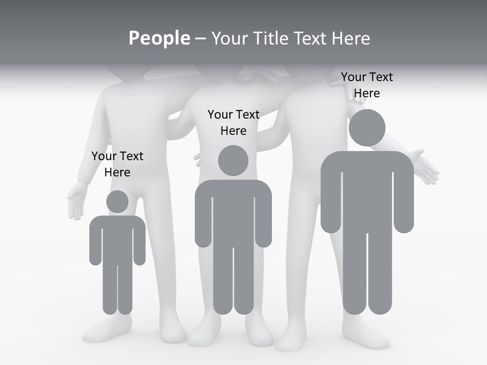 Illustration Emotion Team PowerPoint Template
