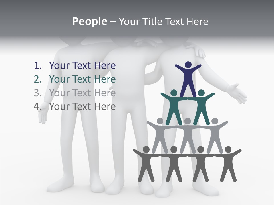 Illustration Emotion Team PowerPoint Template