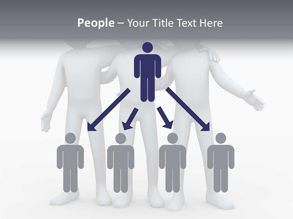 Illustration Emotion Team PowerPoint Template