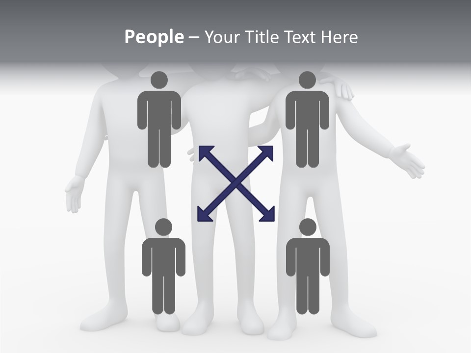 Illustration Emotion Team PowerPoint Template