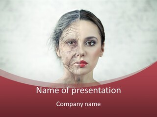 Lady Human Grandparent PowerPoint Template