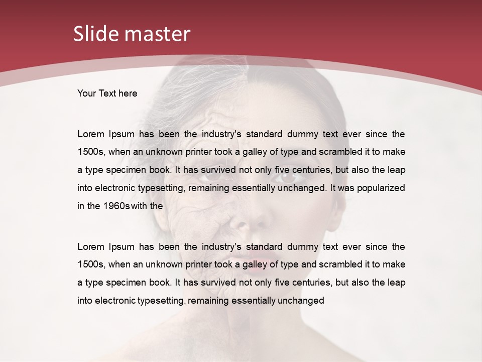 Lady Human Grandparent PowerPoint Template