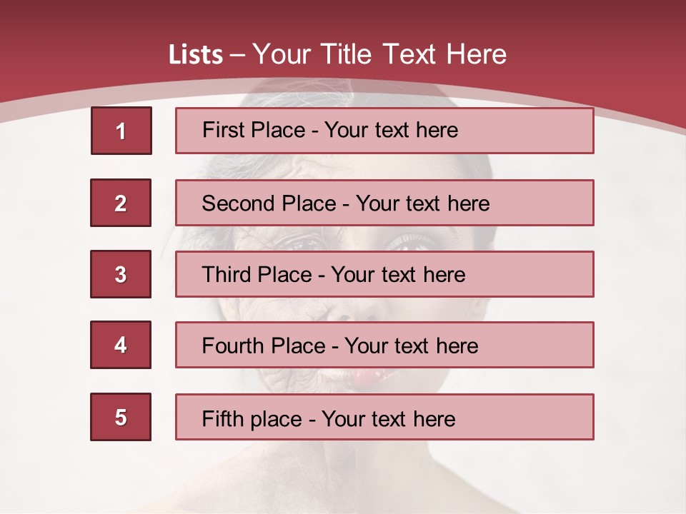 Lady Human Grandparent PowerPoint Template