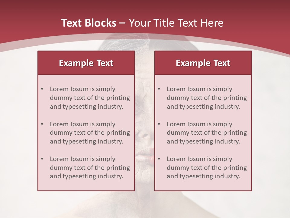 Lady Human Grandparent PowerPoint Template