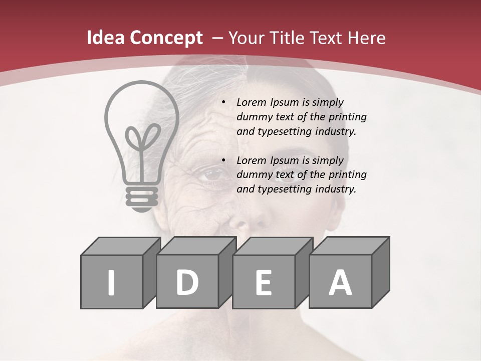 Lady Human Grandparent PowerPoint Template