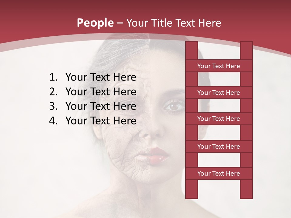 Lady Human Grandparent PowerPoint Template