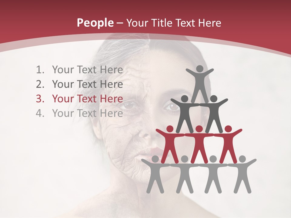 Lady Human Grandparent PowerPoint Template