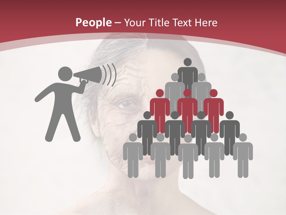 Lady Human Grandparent PowerPoint Template