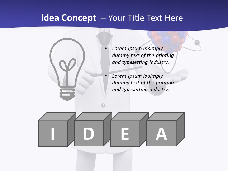 Man Concept Doctor PowerPoint Template