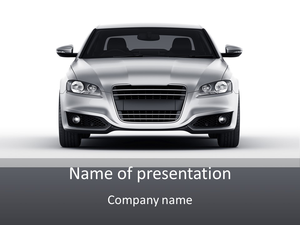 Luxury Design Sportscar PowerPoint Template