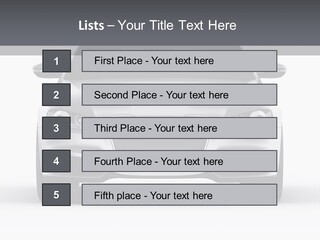 Luxury Design Sportscar PowerPoint Template