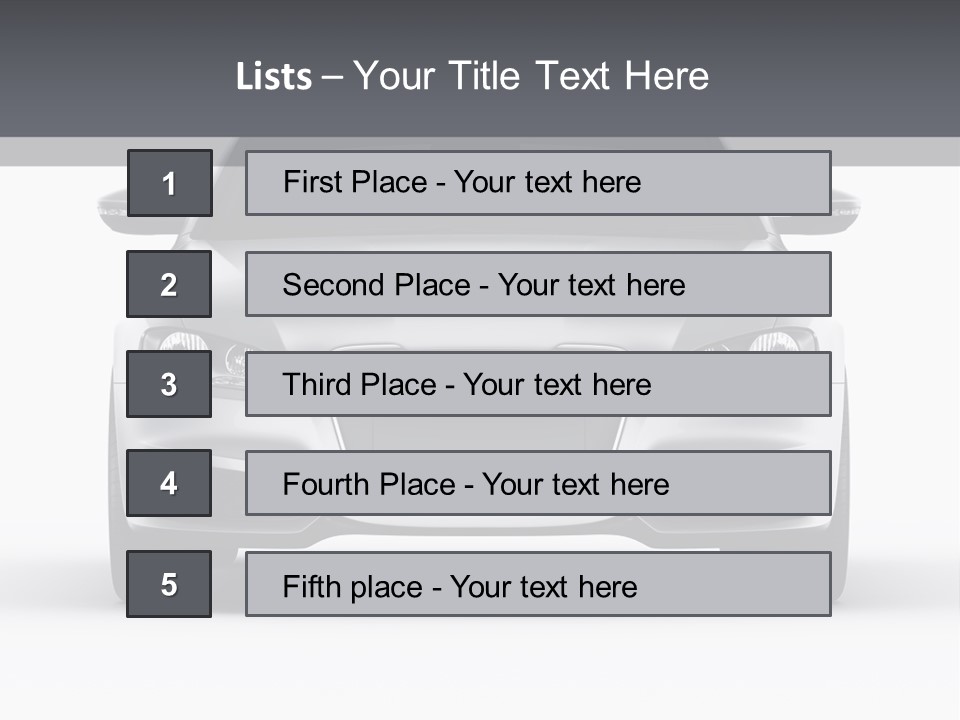 Luxury Design Sportscar PowerPoint Template