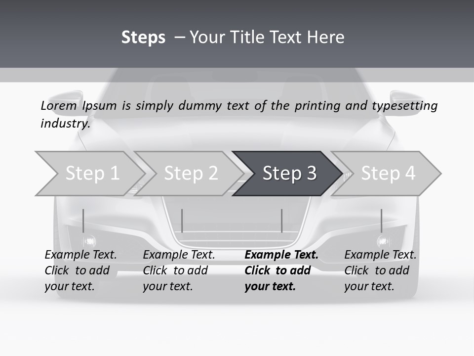 Luxury Design Sportscar PowerPoint Template