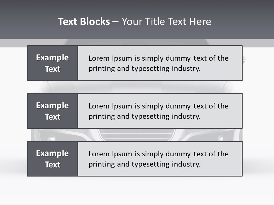 Luxury Design Sportscar PowerPoint Template