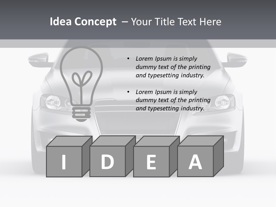 Luxury Design Sportscar PowerPoint Template