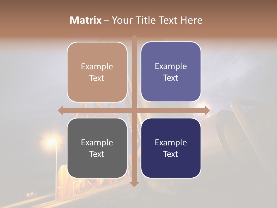 Station Petrochemical Technology PowerPoint Template