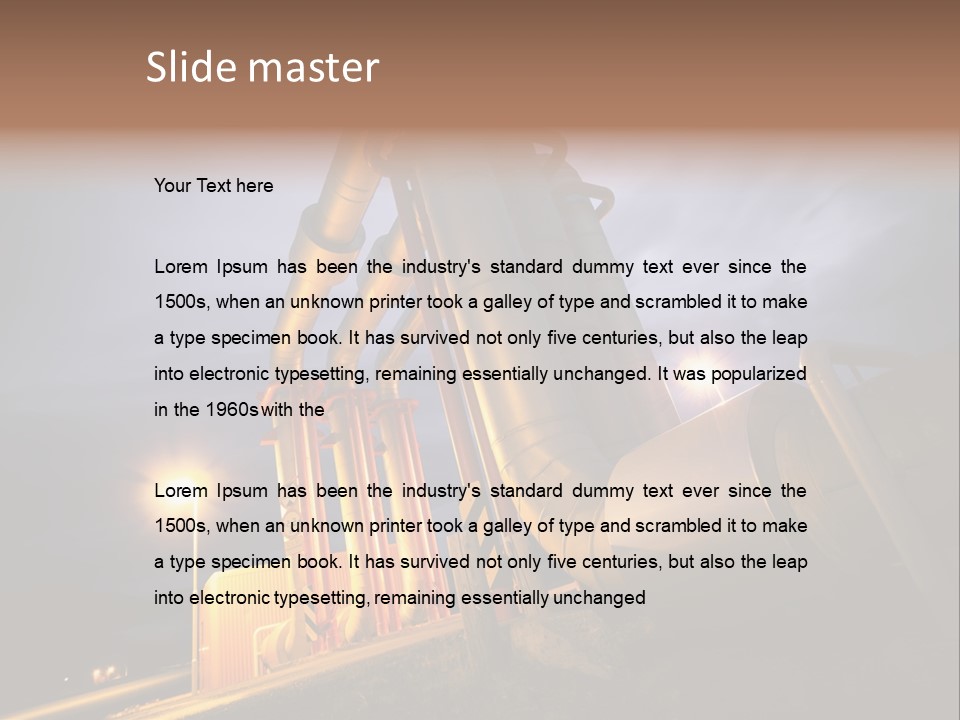 Station Petrochemical Technology PowerPoint Template