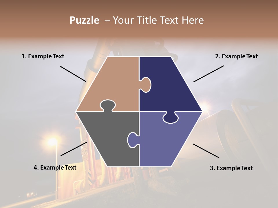 Station Petrochemical Technology PowerPoint Template