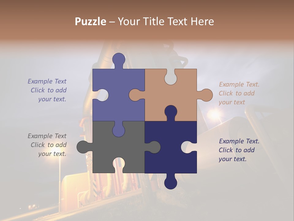 Station Petrochemical Technology PowerPoint Template